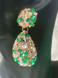 Crystal drop earrings