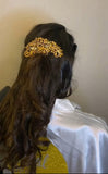 Bridal Crystal gold Hair Accessory