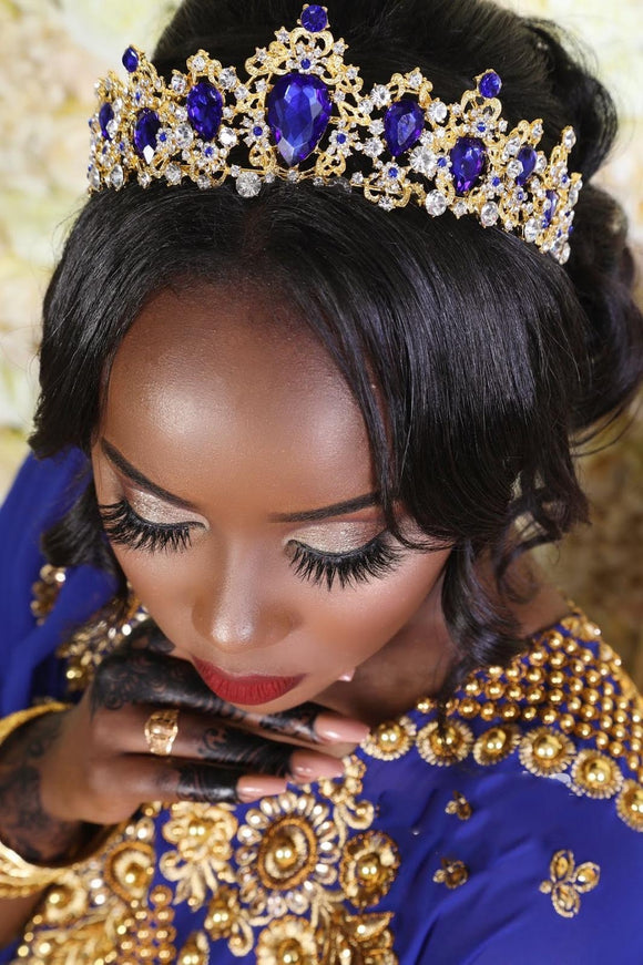 Blue Tiara (with matching earrings)