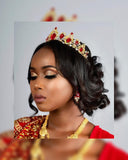 Red Tiara (with matching earrings)