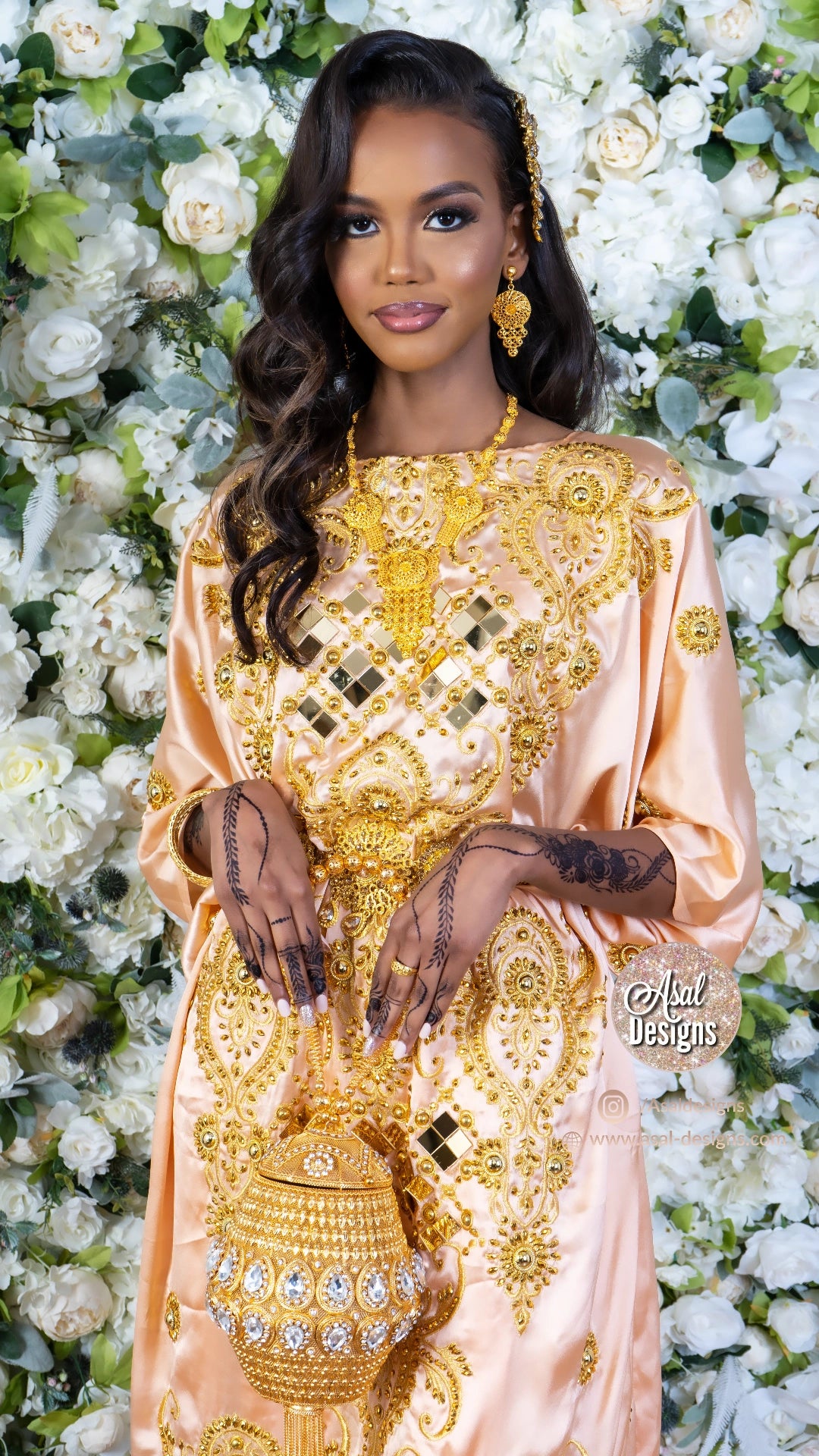Amina (Peach/Pink color) - Iftin Collection Asaldesigns Amina (Peach/Pink color) - Iftin Collection Asaldesigns