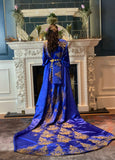 Hafsa Royal blue - Dahabluul Collection :Somali bridal dirac