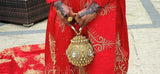 Gold/crystal round bridal bag