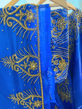 Hafsa Royal blue - Dahabluul Collection :Somali bridal dirac