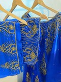 Hafsa Royal blue - Dahabluul Collection :Somali bridal dirac