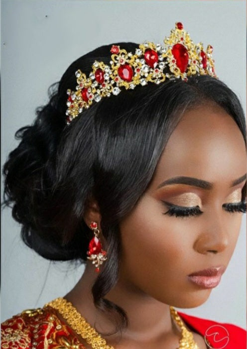 Red Tiara (with matching earrings)
